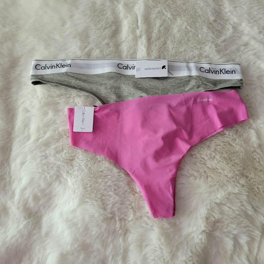 💖CALVIN KLEIN BRAND NEW 2-PACK THONGS SIZE XL